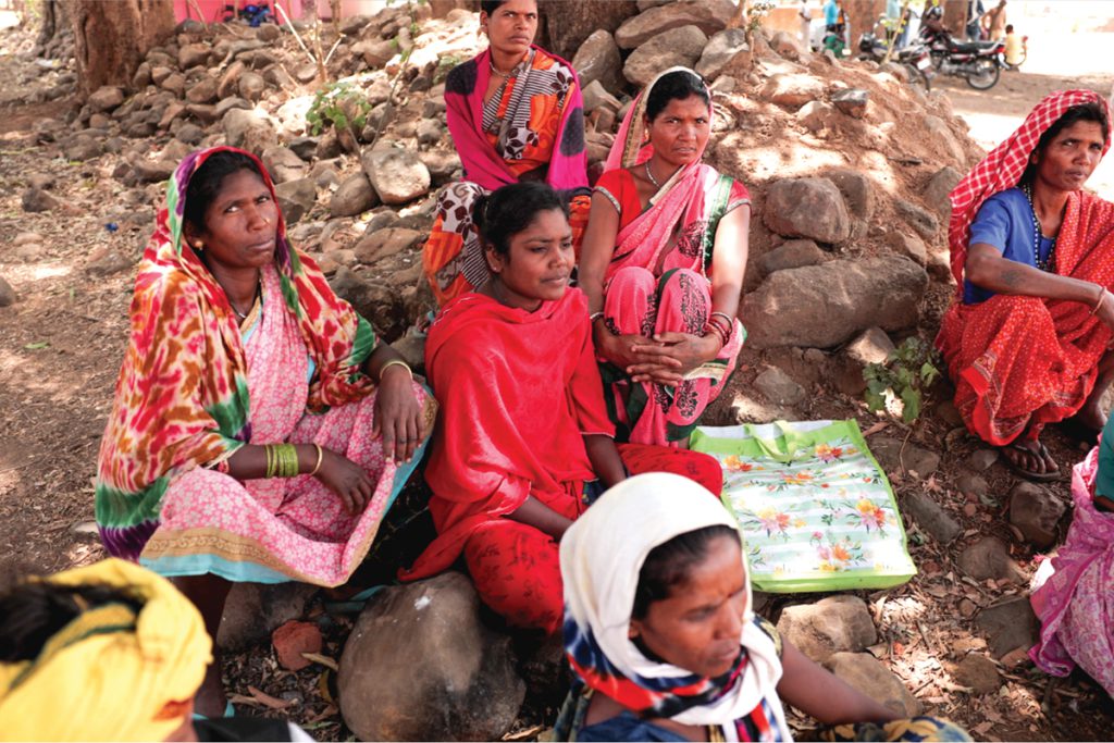 Women discussing climate adaptation initiatives; Photo Credits: GIZ India